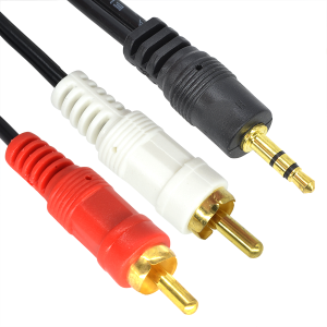 CABLE RCA 2X1 GOLD