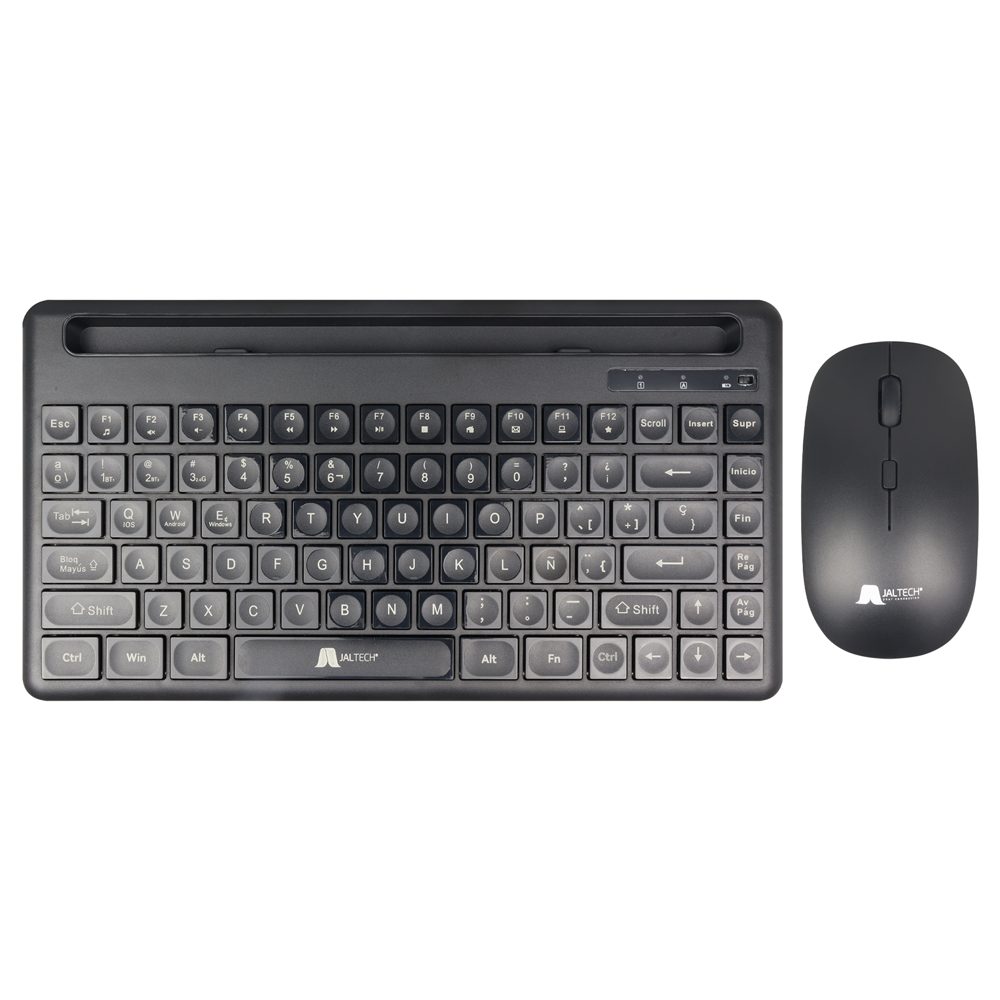 COMBO TECLADO Y MOUSE 2.4G BT RECARG. NEGRO - C500