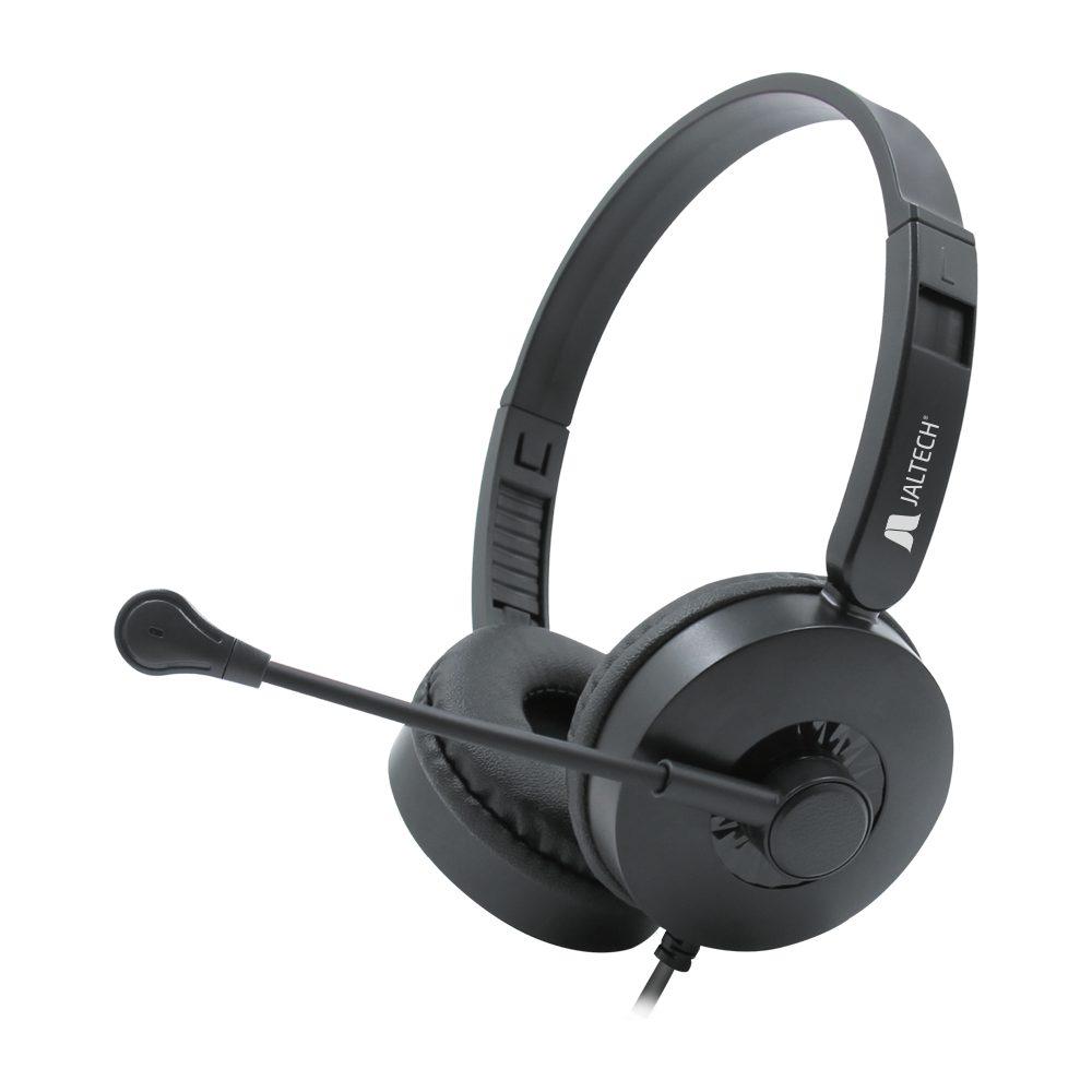 DIADEMA USB ENC - T20U Ofrece audio claro y comunicación precisa para trabajo, estudio o gaming ligero, con conexión USB estable y controles prácticos integrados. • Interfaz: USB Tipo A • Longitud del cable: 2 m • Cancelación de ruido para llamadas más nítidas • Control de volumen integrado en el cable • Rango de frecuencia: 20 Hz – 20 kHz • Potencia máxima de entrada: 20 mW • Altavoces: 2 x 40 mm • Impedancia del altavoz: 32 O ± 15 % / Sensibilidad: 115 dB ± 3 dB • Micrófono: F6.0 x 5 mm / Impedancia: 2.2 kO / Sensibilidad: -38 ± 3...