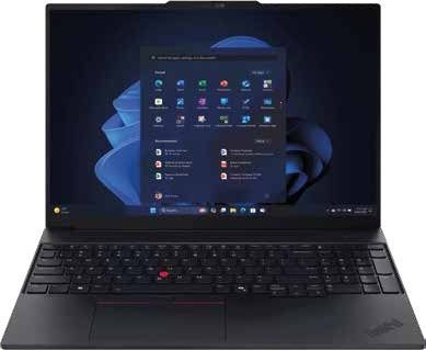 Lenovo ThinkPad E14 Gen 7 Intel Core Ultra 7 255H/RAM 16GB/1TB SSD/14" WUXGA/Windows 11 Pro | Referencia: 21SY0016LM | Procesador: Intel Core Ultra 7 255H 16C (6P + 8E + 2LPE) / 16T, Max Turbo up to 5.1GHz, 24MB Intel Smart Cache | Ram: 1x 16GB SODIMM DDR5-5600 | Almacenamiento: 1TB SSD M.2 2242 PCIe 4.0x4 NVMe Opal 2.0 | Pantalla: 14" WUXGA (1920x1200) IPS 300nits Anti-glare, 45% NTSC, 60Hz | S.O: Windows 11 Pro • Puertos: 1x USB-A (USB 5Gbps / USB 3.2 Gen 1), 1x USB-A (USB 10Gbps / USB 3.2 Gen 2), Always On, 1x USB-C (Thunderbolt 4 / USB4 40Gbps), with USB PD 15-65W and DisplayPort 2.1, 1x HDMI 2.1, up to 4K/60Hz, 1x Headphone / microphone combo jack (3.5mm), 1x Ethernet (RJ-45)