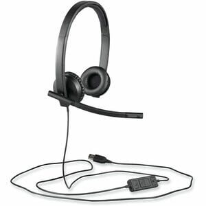 Auriculares Logitech H570e Cableado Sobre la cabeza Estéreo - Binaural - Supra-aural - 31.50Hz a 20kHz - Función de cancelación de ruido ambiente, Electret Micrófono - USB