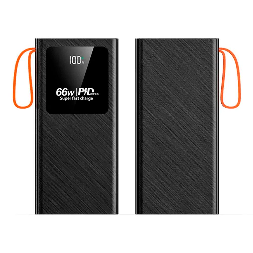 POWER BANK 10000 mAh
CARGA RAPIDA 3.0A POWER BANK CON PROTOCOLO POWER DELIVERY 22.5W - CARGA SUPER RAPIDA 66W 3A DOBLE VÍA. - 2 PUERTOS DE SALIDA USB A - 2 PUERTOS DE SALIDA USB C - LINTERNA - PANTALLA LED - INCLUYE ACCESORIOS Y CABLES