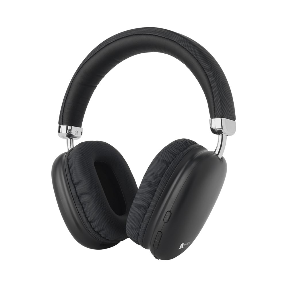 AUDÍFONOS BT NEGRO JAL-B12 · Audífonos Diadema · Bluetooth 5.1 · Rango inalámbrico: 10M · Tiempo de uso: 20 - 24 horas · Tiempo de carga: 2 horas · Capacidad de la batería: litio 400mAh · Interfaz de carga: USB Tipo-C · Diámetro de la bocina: 40mm · Resistencia: 32Ohm · Sensibilidad: 118dB +/- 3dB · Material: ABS+Metal · Colores: negro · Control para ajustar el volumen, cambiar canciones, contestar llamadas, rechazar llamadas · Cancelación de ruidos · Plegado de 90° para mayor movilidad y fácil de almacenar