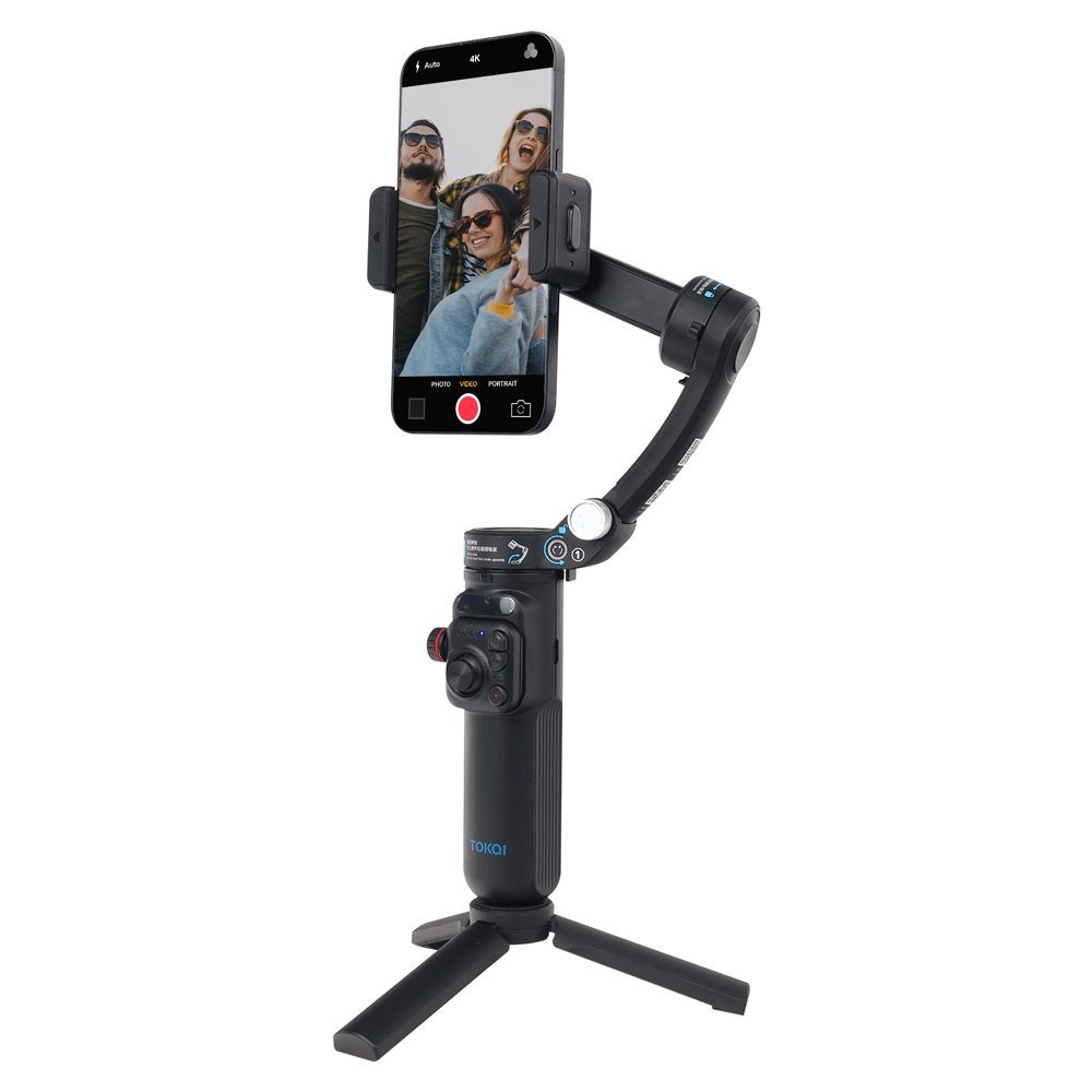 ESTABILIZADOR 3 EJES CON IA M02 Estabilizador 3 Ejes con IA - Con Control Remoto y Funciones Avanzadas Seguimiento Facial y de Objetos: Tecnología avanzada de inteligencia artificial para realizar seguimientos precisos del rostro y objetos en movimiento, ideal para grabaciones y vlogs. Operación por Gestos: Controla el estabilizador mediante gestos para una experiencia más fluida y sin interrupciones. Plegable: Diseño compacto y plegable, fácil de transportar y almacenar, ideal para viajes. Control Remoto: Incluye un control remoto para facilitar el manejo a distancia, brindando mayor comodidad y flexibilidad. Bluetooth 5.2: Conexión rápida y estable con tu dispositivo móvil para un control eficiente. Batería: Capacidad de...