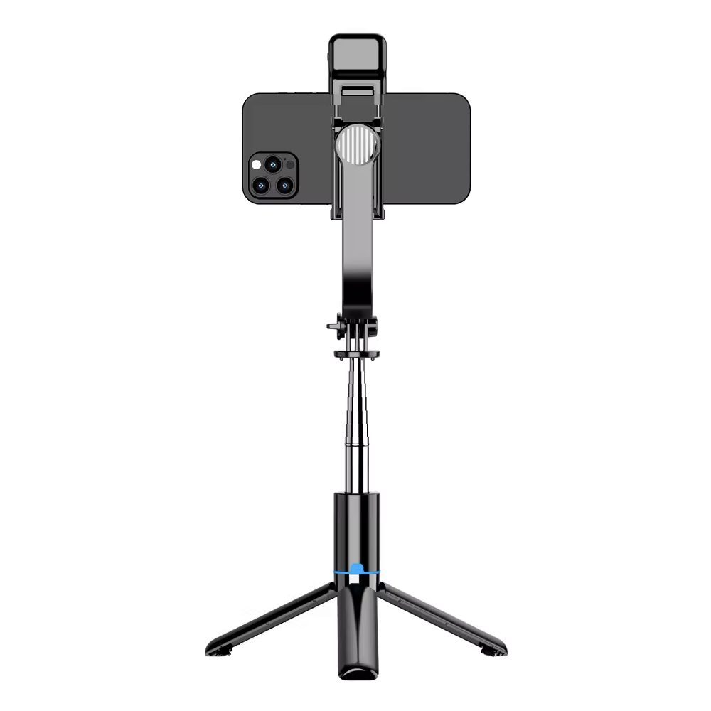 SELFIE ALL IN ONE - C01 -Funciones: Trípode + Selfie stick -Rotación 360° -Compatible con Android y iOS -Incluye control remoto -Estabilizador -Bluetooth 4.2 -Distancia bluetooth: 10m -Tamaño de celular: 65-95mm -Dimensiones: 52x37x196~1060mm