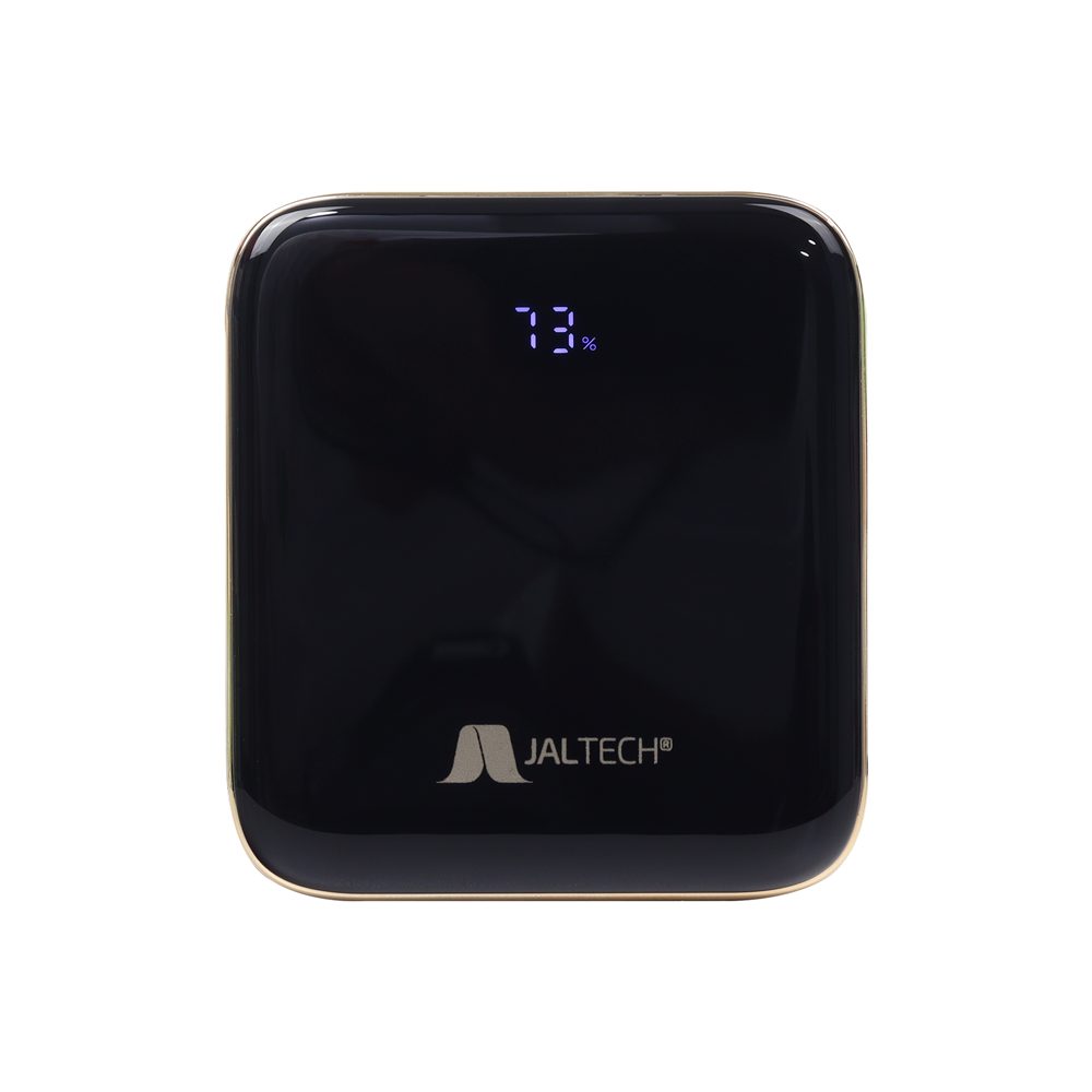POWER BANK 10000 mAh CON LED INDICADOR JAL-1008 Mantén tus dispositivos cargados en todo momento con una power bank de alta capacidad y carga rápida. Ideal para uso diario, viajes y jornadas intensas gracias a su versatilidad y múltiples salidas. • Capacidad: 10000 mAh • Carga rápida con tecnología QC 3.0 y PD 20 W • Pantalla indicadora de nivel de carga • Chip de gestión integrado para mayor seguridad • Entradas: Lightning / USB Tipo C / Micro USB • Entrada total: 20 W • Entrada Tipo C: 5 V 3 A / 9 V 2 A / 12 V 1.5 A • Entrada Micro USB: 5...