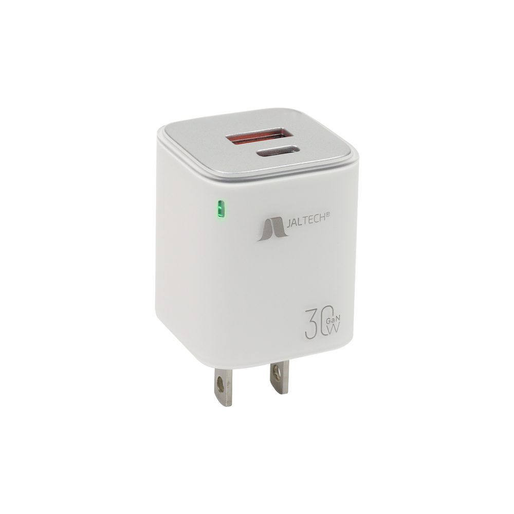 CONVERTIDOR GAN 30W  QC+PD CON CABLE TIPO C JAL-T16 Carga tus dispositivos de manera rápida y segura con un adaptador Tipo C a Tipo C compatible con múltiples equipos, ideal para uso diario y tecnología moderna. • Carga rápida con Quick Charge 3.0 y Power Delivery • Potencia: 30 W • Incluye cable de carga rápida de 60 W / Longitud: 1 m / Diámetro: 4.5 mm / Alambre interior: 8TC + 250Dx2C + 16/0.08TC + 250Dx3C • Salidas: 1 x USB Tipo C / USB-A / USB A+C • Entrada: AC 110–240 V 50/60 Hz 0.8 A Max • USB-C: DC 5 V == 3A, 9 V ==...