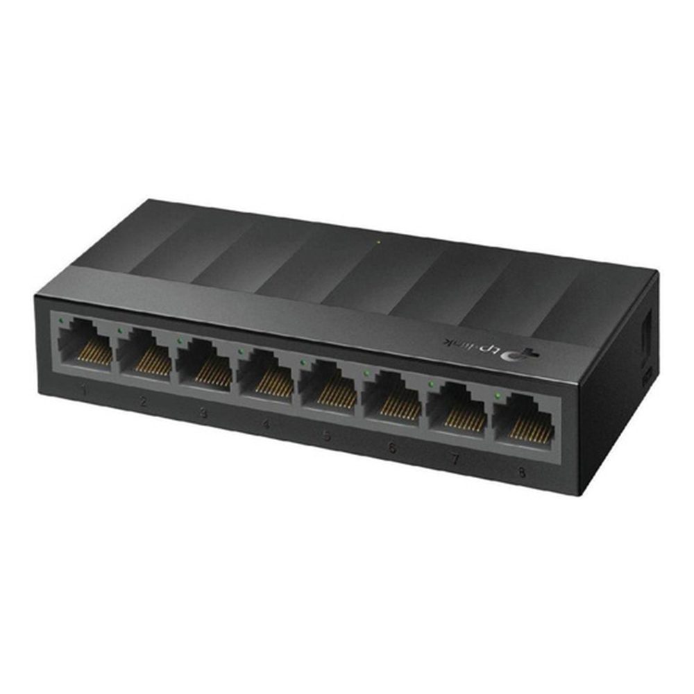SWICHE LS1008G TPLINK 16 GBPS TASA DE REENVÍO DE PAQUETES: 11.9 MPPS TABLA DE DIRECCIONES MAC: 4K MEMORIA DEL BUFFER DE PAQUETE : 1.5 MB CONTENIDO DEL PAQUETE: SWITCH DE ESCRITORIO DE 8 PUERTOS 10/100/1000MBPS, ADAPTADOR DE ENERGÍA, GUÍA DE INSTALACIÓN