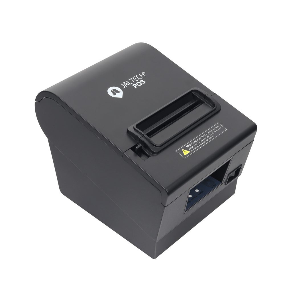 IMPRESORA TERMICA PLUS 80/58MM JAL-T20 · Impresora 2 EN 1 80 mm + 58 mm · Alta velocidad de impresión: 300 mm/s · Tipo de corte: Automático y manual · Estructura metálica interna para mayor resistencia y duración · Incluye organizador de cable y divisor de papel 58/80 mm · Conexión alámbrica · Método de impresión: Térmica directa · Ancho de papel: 80 mm y 58 mm · Ancho de impresión: 72 mm x 76 mm x 80 mm x 48 mm x 52 mm · Grosor de papel: 0,06 ~ 0,08 mm · Puerto RJ12 para cajón monedero · Interfaz: USB Tipo B, LAN,...