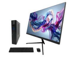CompuMax MiniPC Procesador: RYZEN 7 5825U Memoria: SODIMM DDR4-16GB BUS DE 3200 Disco Duro:  SSD 500 GB PCIE M.2 Periféricos: Teclado y mouse alámbricos USB. Monitor:   MONITOR 23,8 CMAX 120HZ FHD Sistema Operativo: Linux Conectividad: WIFI/Bluetooth Lan: Realtek 10/100/1000 Gigabit