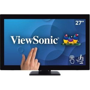 Monitor de pantalla táctil LCD ViewSonic TD2760 - 27" Clase - 16:9 - 6ms - 68.6cm (27") Viewable - Projected Capacitive - Pantalla Multi-táctil - 1920 x 1080 - Full HD - 16,7 Millones de colores - 230cd/m² - LED Retroiluminación - Altavoces - HDMI - USB - VGA - DisplayPort - 3Año(s) - Concentrador USB