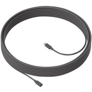 Logitech 10m Cable de audio para Dispositivo de audio, Micrófono - Cable de extensión