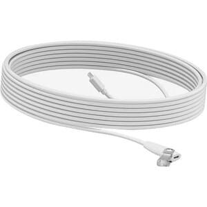 Logitech 10m Cable de audio - Cable for Micrófono, sistema de videoconferencia, Dispositivo de audio - Extremo prinicpal: 1 x Micrófono - Macho - Extremo Secundario: 1 x Micrófono - Hembra - Cable de extensión - Plenum