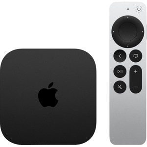 TV de Internet Apple TV 4K - 64GB HDD - LAN inalámbrica Cable Included - Negro - Siri - HDR10, HDR10+, HLG - Dolby Digital 5.1, Dolby Digital Plus 7.1 Surround, Dolby Atmos - Transmisión en tiempo real - 4K UHD - 2160p - H.264, MPEG-4, M4V, MP4, MOV, AVC, HEVC - AAC-LC, HE-AAC v1, AAC, MP3, Apple Lossless, FLAC, AIFF, WAV, MP3 VBR, AC3, EAC3 - JPEG, GIF, TIFF, HEIF - HDMI - USB