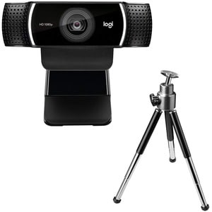 Cámara Web Logitech C922 - 2Megapíxel - 60fps - USB 2.0 - 1 Solamente - 1920 x 1080 Vídeo - Auto-foco - Micrófono - Para Computador, Smartphone