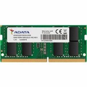 Módulo RAM Adata Premier AD4S320016G22-SGN para Portátil - 16GB (1 x 16GB) - DDR4-3200/PC4-25600 DDR4 SDRAM - 3200MHz - 1.20V - 260-pin - SODIMM - Toda la vida útil Garantía