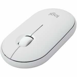 Mouse Logitech Pebble M350S - Bluetooth - USB - Óptico - Blanco - Inalámbrico - 10m - 4000 dpi - Rueda de desplazamiento - 1 x AA Battery Supported