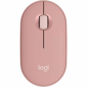 Mouse Logitech Pebble M350S - Bluetooth - USB - Óptico - 3 Botón(es) - Rosa - Inalámbrico - 10m - 4000 dpi - Rueda de desplazamiento - Simétrico - 1 x AA Battery Supported