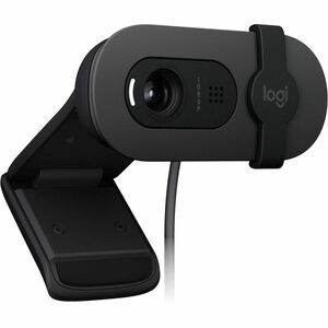 Cámara Web Logitech BRIO 100 - 2Megapíxel - 30fps - Grafito - USB Tipo A - 1920 x 1080 Vídeo - Foco Estático - 58° Ángulo - Micrófono - Windows, macOS, macOS 10.15, Windows 10