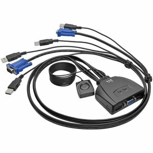 Tripp Lite series B032-VU2 Conmutador KVM - 2 Computador(es) - 1 Usuarios locales - 0 Usuarios remotos - 2048 x 1536 - 0 - 2 x USB - 1 x VGA - De Escritorio