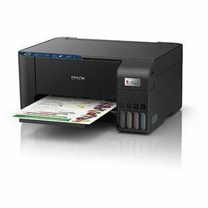 Impresora de inyección de tinta multifunción Epson L3251 Inalámbrico EcoTank - Color - Copiadora/Impresora/Escáner - 33 ppm Mono/15 ppm de impresión en color - 5760 x 1440 dpi Impresión - Color De Superficie Plana Escáner - 1200 - LAN inalámbrica - Wi-Fi Direct, Epson Connect, Chromebook - USB