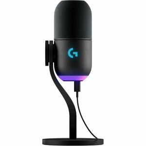 Micrófono para Juegos, Streaming en vivo, Transmisión Logitech G Yeti GX - Dinámico - Negro - 60Hz a 18.50kHz - Super-cardioid - Puede colocarse sobre un letrero informativo, Boom, De Escritorio - USB Tipo C