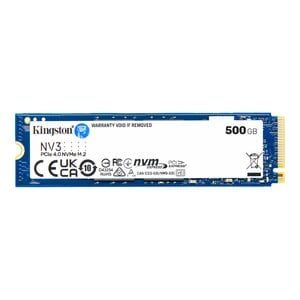 Unidad de estado sólido Kingston NV3 - M.2 2280 Interno - 500GB - PCI Express NVMe (PCI Express NVMe 4.0 x4) - Computadora de escritorio, Portátil Dispositivo compatible - 160TB TBW