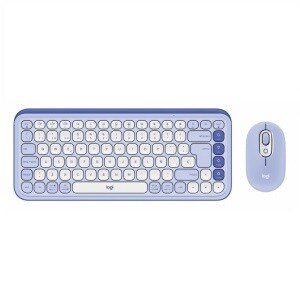 Teclado y ratón Logitech POP Icon Combo - QWERTY - Español - Inalámbrico Bluetooth Teclado - Keyboard/Keypad Color: Blanco, Lila - Inalámbrico Bluetooth Mouse - Óptico - 4000 dpi - 2 Botón - Rueda de desplazamiento - Pointing Device Color: Blanco, Lila - Easy Switch, Interuptor Encendido/Apagado, Pausa Tecla(s) de acceso rápido - AA, AAA - Compatible con Portátil, Tableta para PC, Mac