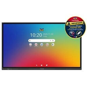 ViewSonic ViewBoard IFP6534 1651mm 4K UHD LCD Pantalla de colaboración - 8GB DDR4 SDRAM - Pantalla Táctil - 16:9 Relación de aspecto - 3840 x 2160 - Direct LED - 350cd/m² - 2160p - USB - HDMI - VGA - Android 14