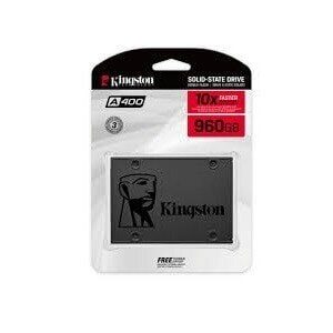 Unidad de estado sólido Kingston A400 - 2.5" Interno - 960GB - SATA (SATA/600) - Computadora de escritorio Dispositivo compatible - 500MB/s Tasa de transferencia de lectura máxima - 1