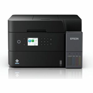 Impresora de inyección de tinta multifunción Epson L6370 Con cable e inalámbrico EcoTank - Color - Copiadora/Impresora/Escáner - 4800 x 1200 dpi Impresión - Dúplex impresión Automático - Color De Superficie Plana, CIS, ADF Escáner - 1200 x 2400 - Ethernet Ethernet - LAN inalámbrica - Wi-Fi Direct, Aplicación Epson Smart Panel, Epson Email Print, Epson Remote Print, Epson escaneo a nube, Apple AirPrint, Servicio de impresión Mopria, ChromeOS - USB