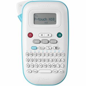 Impresora de etiqueta electrónica P-touch PT-N10 - Transferencia térmica - 9mm/s Mono - 3 Fuentes - 3 Tamaño de fuente - 6 Tamaño de texto - 180 dpi - Etiqueta - 11.94mm - Batería - 6 Batteries Supported - AAA - Blanco, Verde azulado - Dispositivo de mano - QWERTY, Cortador manual, Alineación horizontal, Impresión vertical, Apagado Automático - for Home, Oficina, Escuela