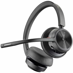 Auriculares Poly Voyager 4300 UC 4320 Con cable/Inalámbrico Sobre la oreja, Sobre la cabeza Estéreo - Negro - Certificación Microsoft Teams - Asistente de Google, Siri - Binaural - Supra-aural - 9100cm - Bluetooth - 20Hz a 20kHz - 150cm Cable - Tecnología MEMS, Condensador Electret, Función de cancelación de ruido ambiente Micrófono - Cancelación de ruido - USB Tipo A