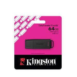 Unidad flash Kingston DataTraveler Exodia - 64GB - USB 3.2 (Gen 1) Tipo A, USB 2.0