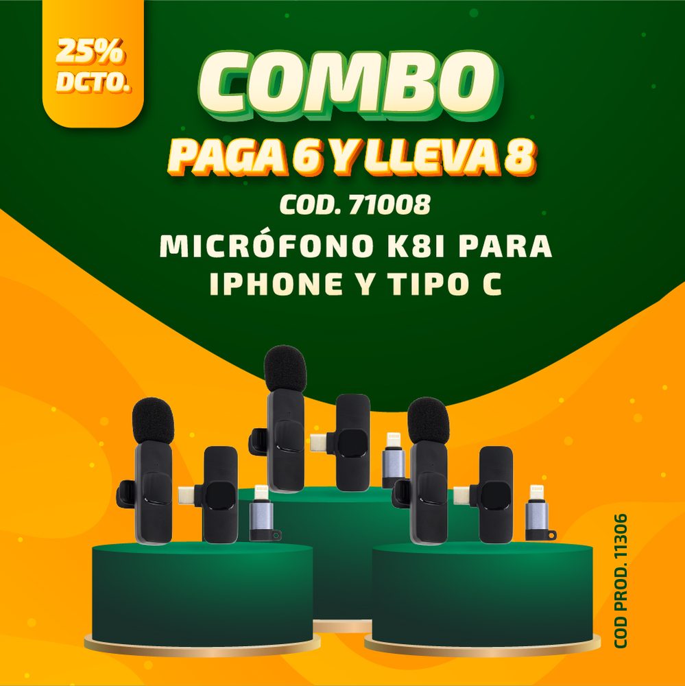 COMBO OCT. 2026 PAGUE 6 LLEVE 8 COD. 11306