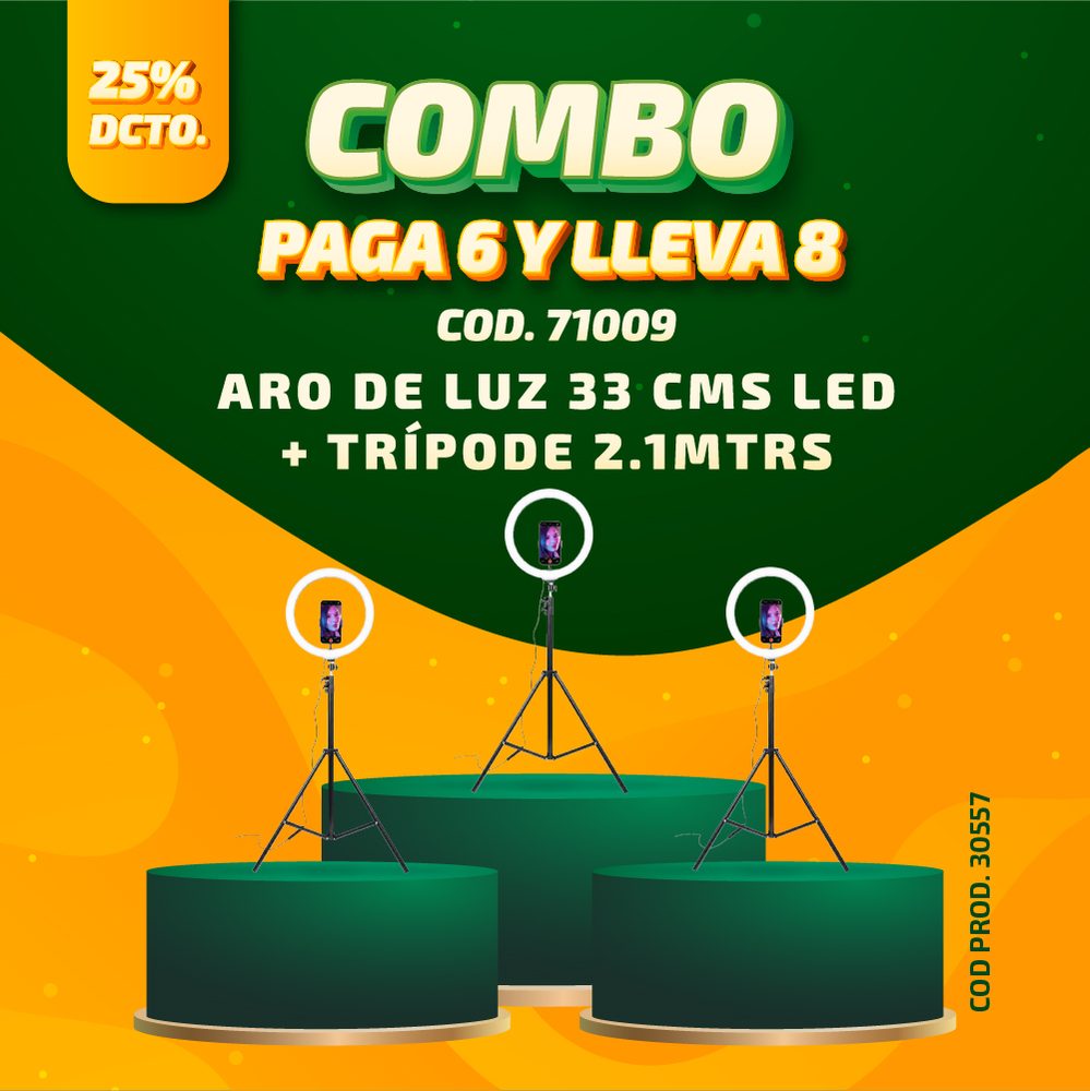 COMBO OCT. 2026 PAGUE 6 LLEVE 8 COD. 30557