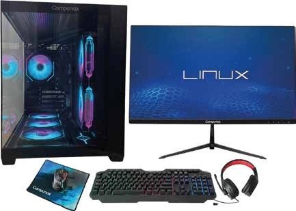 AMD RYZEN 5|GAMING COMPUMAX Ryzen 5-5655G/RAM 16GB/SSD 512GB/ Board A520M-A PRO/ Refrigeración 23.8” Liquida/FP. 850W/23.8" CMX/Linux OS | Referencia: 9051-900-0565, MR-CMX-24-EX65 | Procesador: AMD Ryzen 5-5655G | Board: MSI A520M-A PRO DDR4 | Ram: 16GB XPG (NO RGB) | Almacenamiento: SSD 512GB PATRIOT | Monitor: LED 23,8” CMX | Refrigeración: Liquida 240MM | S.O.: Linux Fuente de Poder 850W REALES Teclado, Mouse, Pad Mouse y Diadema Alámbrico Tipo Gamer *Imágenes de referencia*