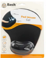 PAD MOUSE BASIK PAD MOUSE GEL BASIK TECH | Pad mouse | Superficie de microfibra | Pad mouse gel | Base de goma antideslizante. | Diseño ergonómico. | Medidas: ancho/largo/alto: