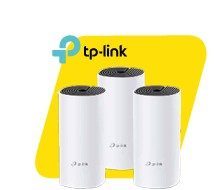 Sistema Wi-Fi Mesh para toda la Casa AC1200 (3-pack) ▪ Procesador: Qualcomm CPU ▪ Interface: 2 Gigabit Ethernet Ports (WAN/LAN auto-sensing) per Deco unit ▪ Tipo de Antena: 2 internal dual-band antennas per Deco unit ▪ Frecuencia: 2.4 GHz and 5 GHz ▪ Tasa de Señal: 300 Mbps on 2.4 GHz, 867 Mbps on 5 GHz ▪ Funciones Avanzadas: Router/ Access Point Mode, Optional Ethernet Backhaul, Guest network, TP-Link Mesh Technology: MU-MIMO, Auto Path Selection, Self-Healing, AP Steering, Band Steering, Beamforming