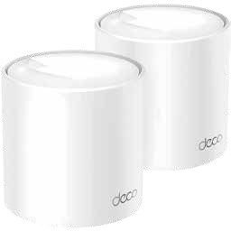 Sistema Deco X50 Wi-Fi 6 Mesh AX3000 (2-pack) | Referencia: DECOX50(2PACK) | ▪ Cobertura en toda la casa: La tecnología Deco Wi-Fi 6 Mesh lleva la señal de internet a todos los rincones hasta 600 m2 | ▪ Puertos Gigabit: 3 puertos Ethernet Gigabit proporcionan alta velocidad estable por cable | ▪ Alta Velocidad Wi-Fi 6: Velocidades de transferencia de hasta 3000mbps | ▪ Wi-Fi Mesh con AI: El sistema Deco aprende del entorno de la red para mejorar la conectividad de casa
