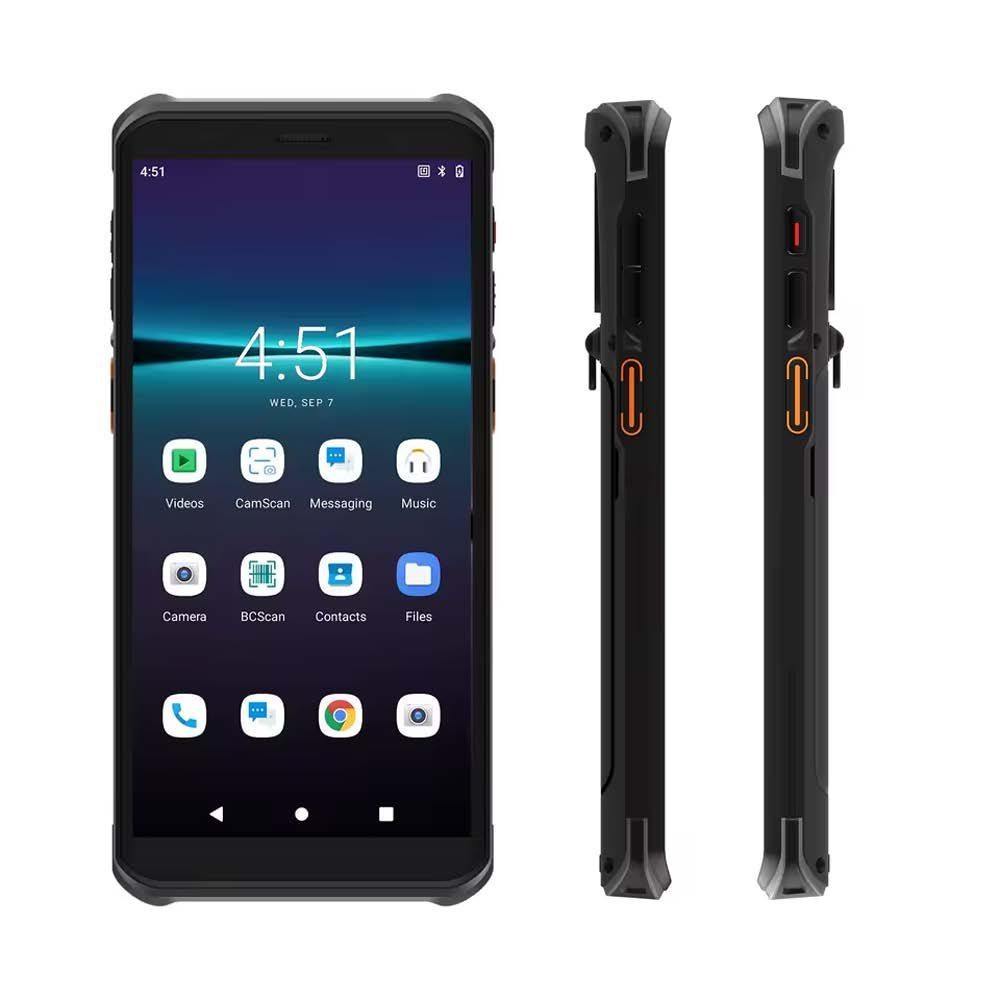 PDA TÁCTIL CAPACITIVA ANDROID 13 | CPU: ARM Cortex-A53, Octa-Core 2.0 GHz / 2.3 GHz | Sistema operativo: Android 13.0 | Tamaño: 5.5” | Pantalla resistente: HD+ IPS grado industrial | Protección IP68 | Resolución: 720 × 1440 px