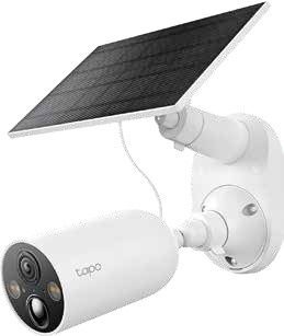 Cámara de Vigilancia Wi-Fi para Exterior con Batería Recargable y Detección IA + panel solar | Referencia: TAPO-C410 + TAPO-A201 | •Sensor Starlight CMOS de barrido progresivo de 1/2,8” •Resolución: 2K 3MP (2304*1296 px) •Lentes: Distancia focal: 3,17 mm/Apertura: F1.65/Campo de visión 125° (Diagonal), 111°(Horizontal), 56°(Vertical) •Visión nocturna: 850 nm (9,1 m) Visión nocturna a todo color •Comunicación de Audio: Audio bidireccional con cancelación de ruido •Detección de IA: Detección de movimiento, personas y manipulación •2× Focos