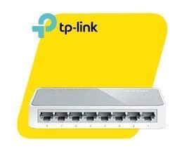 Switch de sobremesa 8 puertos a 10/100 Mbps ▪ Estándares: IEEE 802.3, IEEE 802.3u, IEEE 802.3x, CSMA/CD ▪ Interfaz: 8 puertos RJ45 a 10/100 Mbps con detección automática de velocidad, soporte para MDI/MDIX automático ▪ Funciones Avanzadas: soporte Back-Pressure, Soporte Auto-Uplink en todos los puertos ▪ Tecnología de ahorro de energía para Ethernet que reduce el consumo hasta un 60% ▪ El control de flujo IEEE 802.3x permite una transmisión fiable de datos