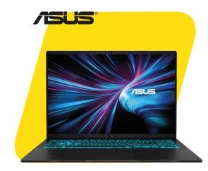 Asus Gaming V16 Intel Core 7 240H/1TB SSD/Ram 32GB/RTX 5070 8GB GDDR7/16” WUXGA | Procesador: Intel Core 7 240H | 2,5 GHz (caché de 24 MB, hasta 5,2 GHz, 10 | núcleos, 16 subprocesos) | Ram: 32GB DDR5 | Almacenamiento: 1TB M.2 NVMe | PCIe 4.0 SSD